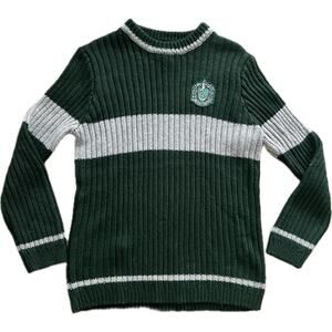 Wizarding World Of Harry Potter Slytherin Quidditch Wool Sweater Scotland Large